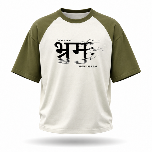 BHRAMAH™ Oversized Tee — Not Every Truth Is Real.