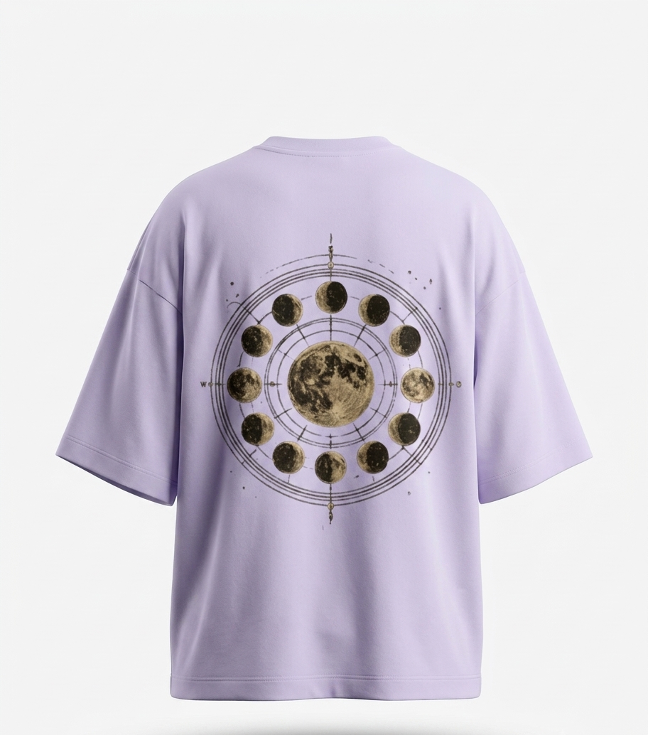 The "Lunar Cycle" Heavyweight Oversized Tee
