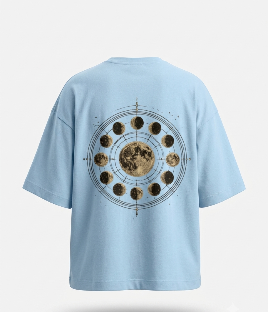 The "Lunar Cycle" Heavyweight Oversized Tee