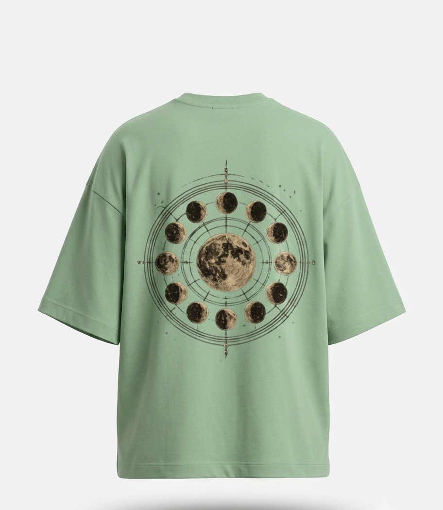 The "Lunar Cycle" Heavyweight Oversized Tee
