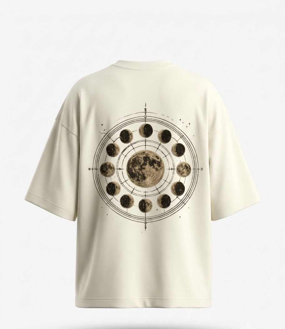The "Lunar Cycle" Heavyweight Oversized Tee