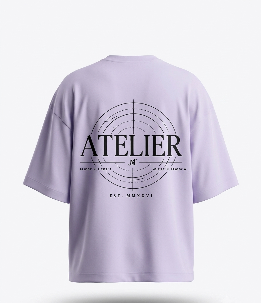 The "Atelier Radar" Heavyweight Oversized Tee