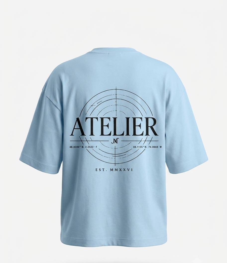 The "Atelier Radar" Heavyweight Oversized Tee