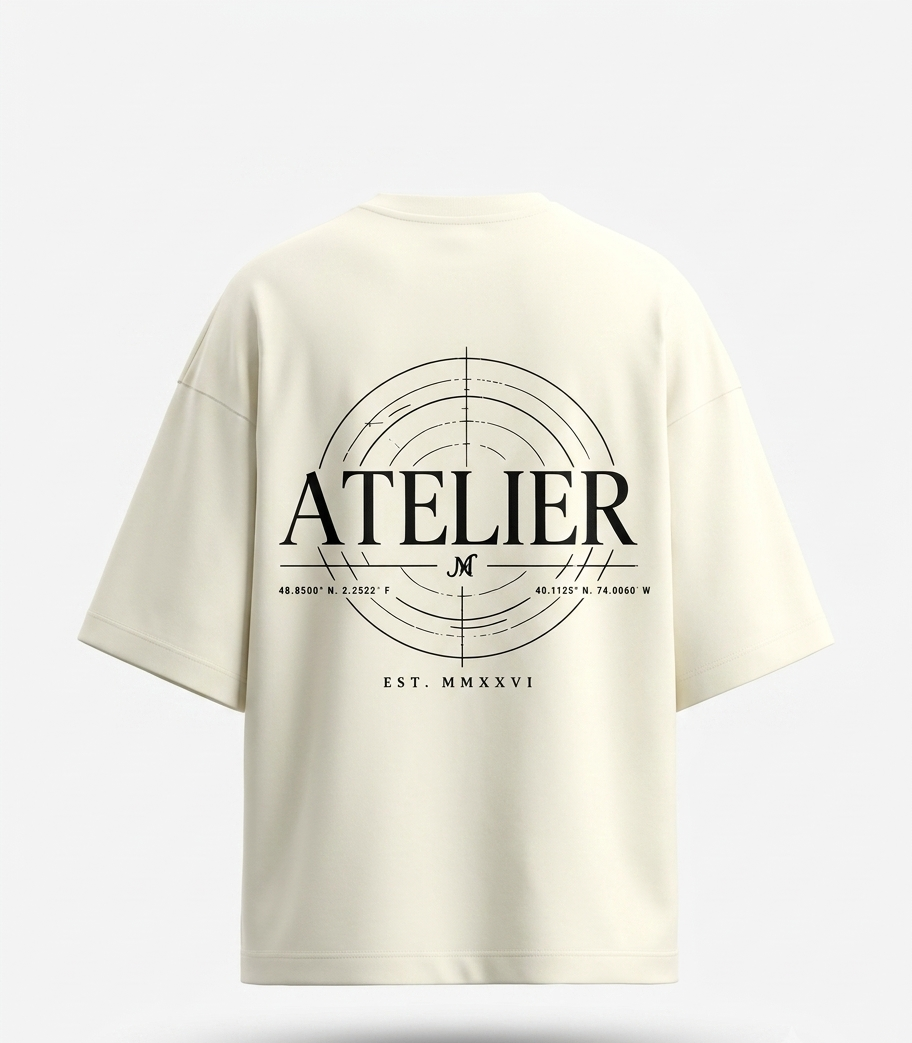 The "Atelier Radar" Heavyweight Oversized Tee