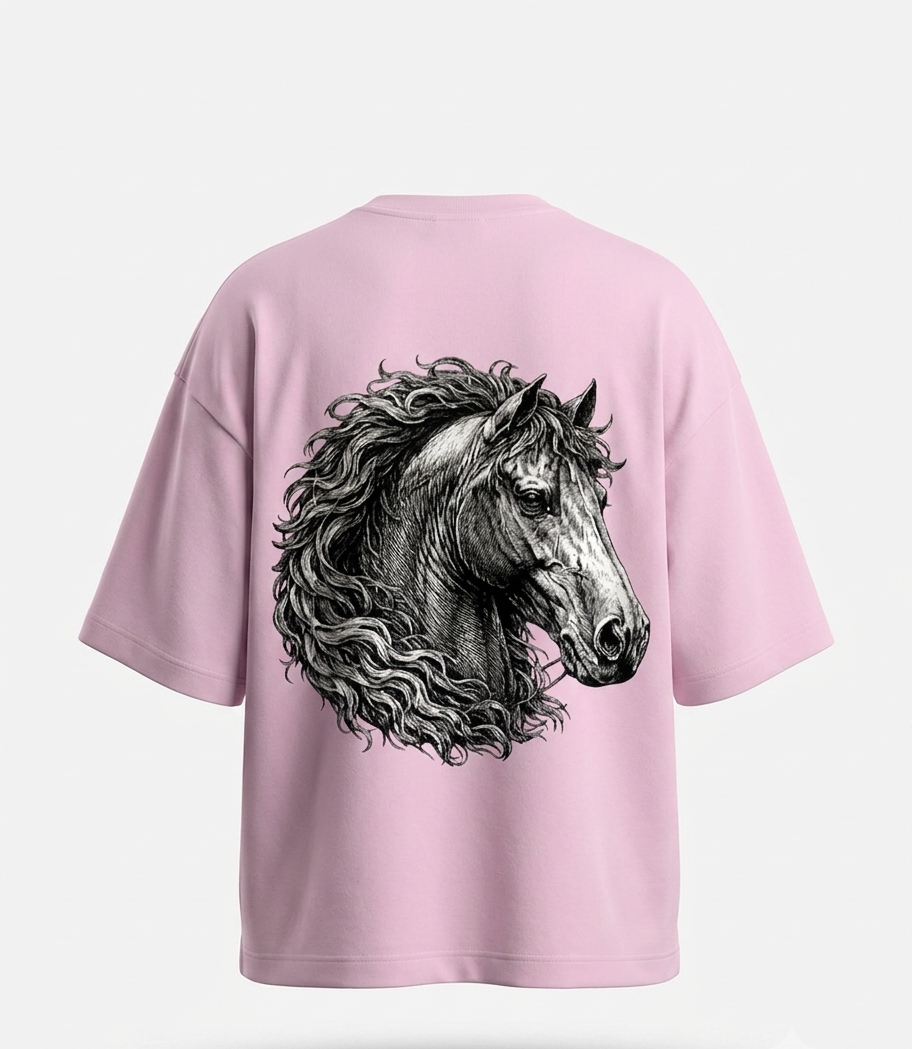 The "Wild Stallion" Heavyweight Oversized Tee