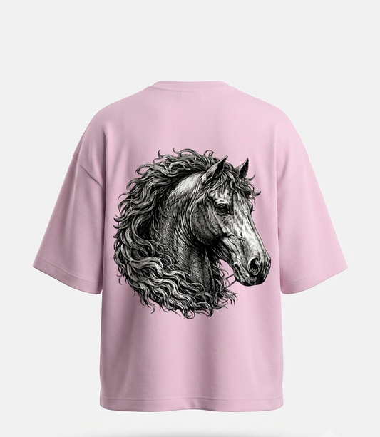 The "Wild Stallion" Heavyweight Oversized Tee