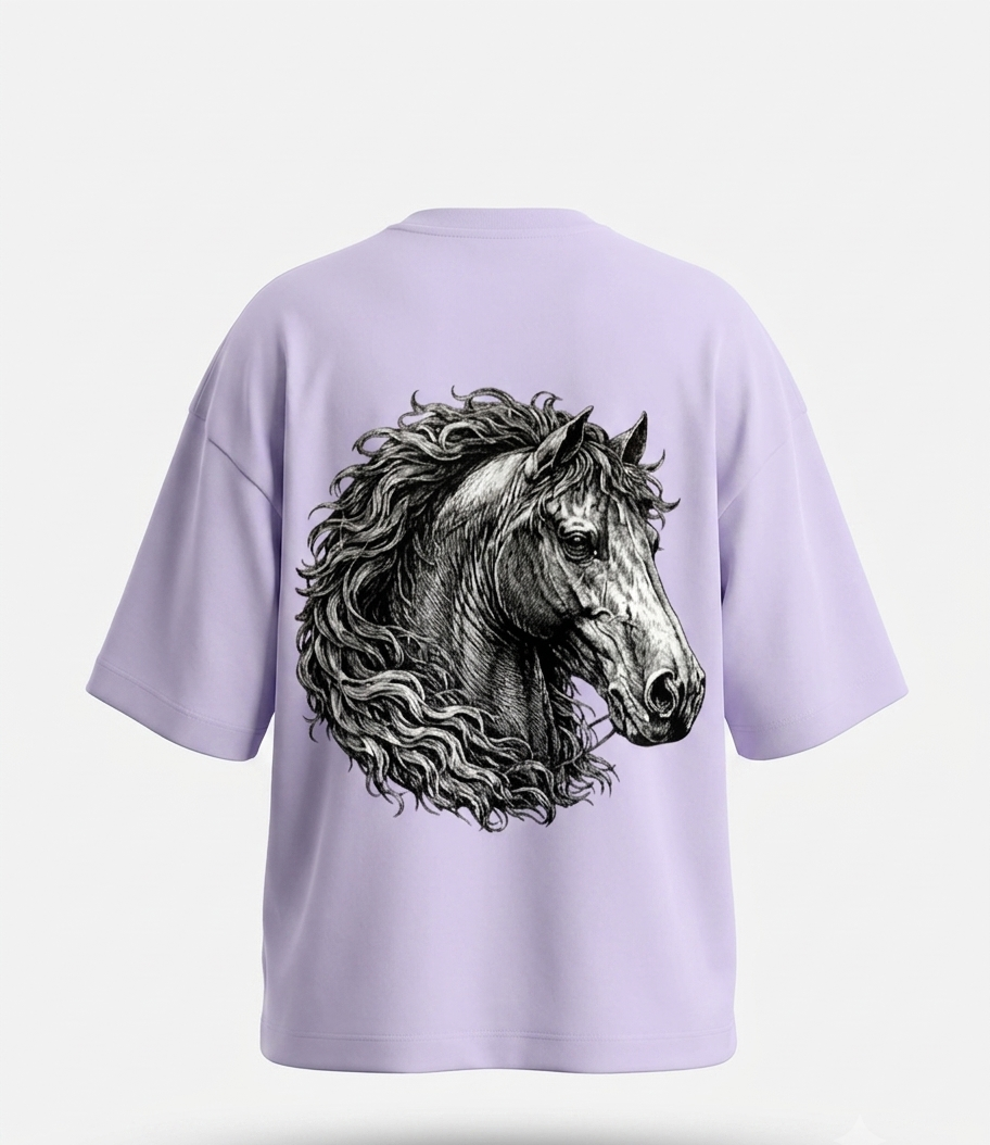 The "Wild Stallion" Heavyweight Oversized Tee