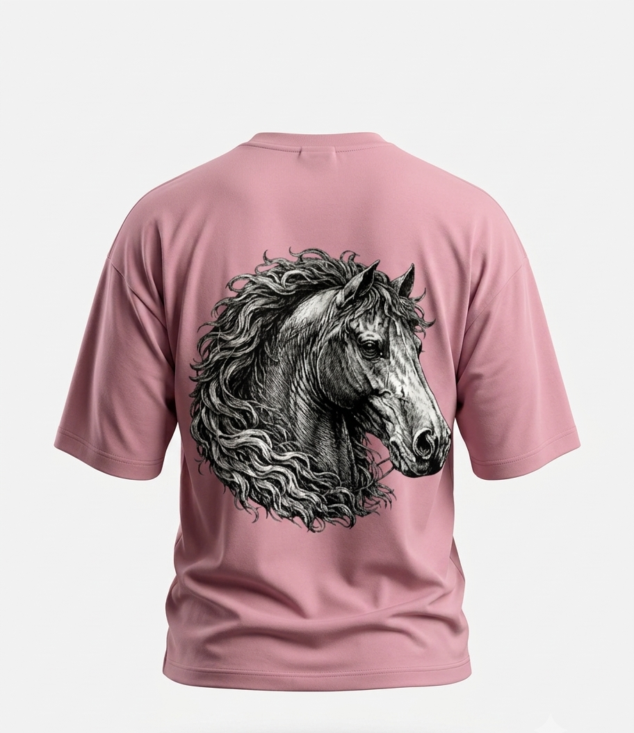 The "Wild Stallion" Heavyweight Oversized Tee