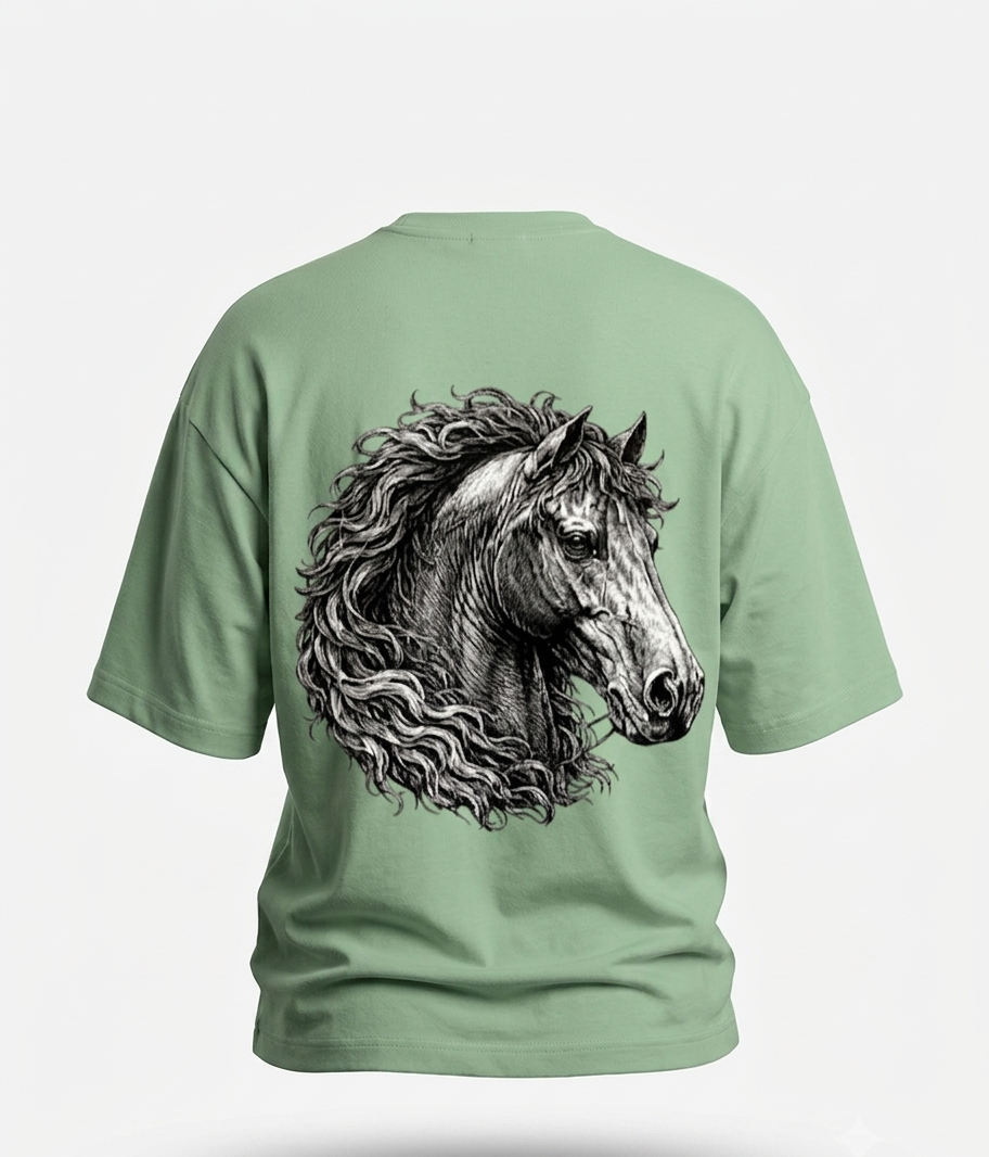 The "Wild Stallion" Heavyweight Oversized Tee