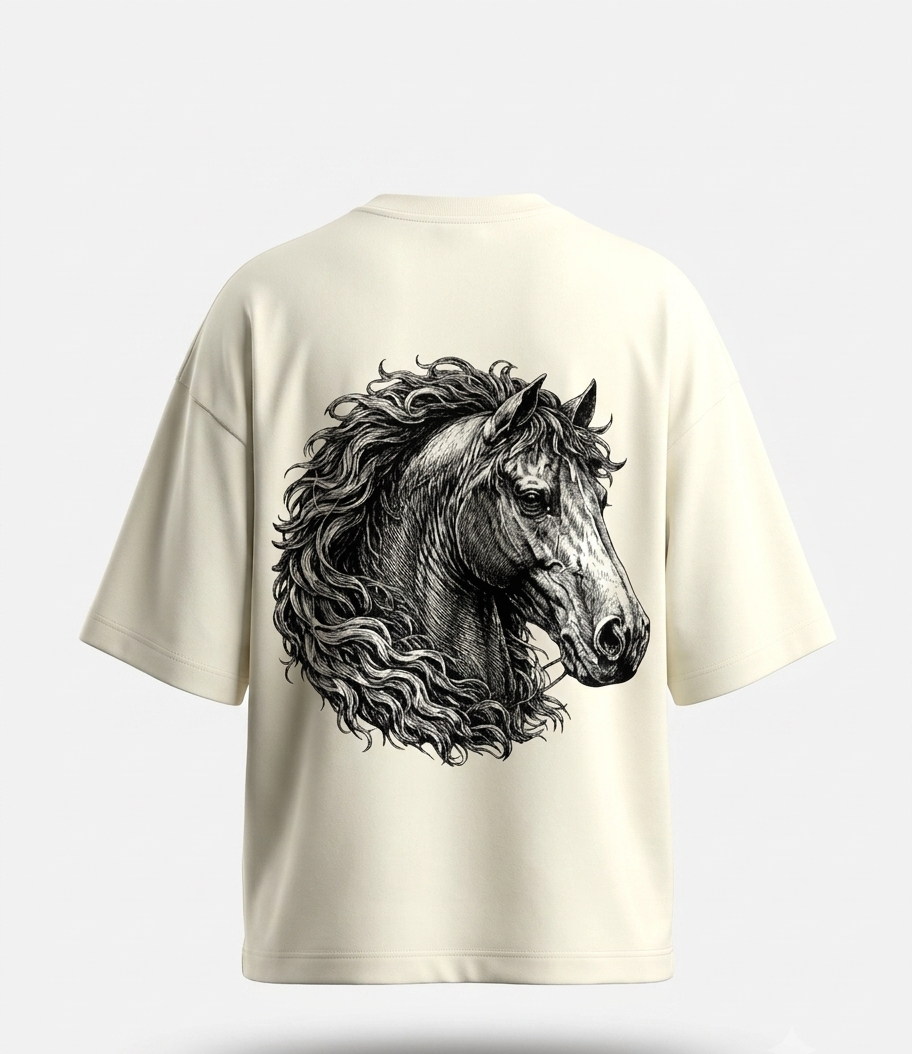 The "Wild Stallion" Heavyweight Oversized Tee