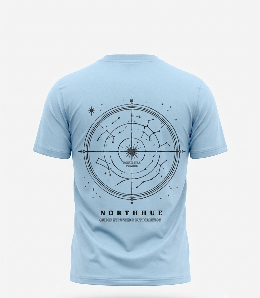 The "Celestial Compass" Heavyweight Oversized Tee