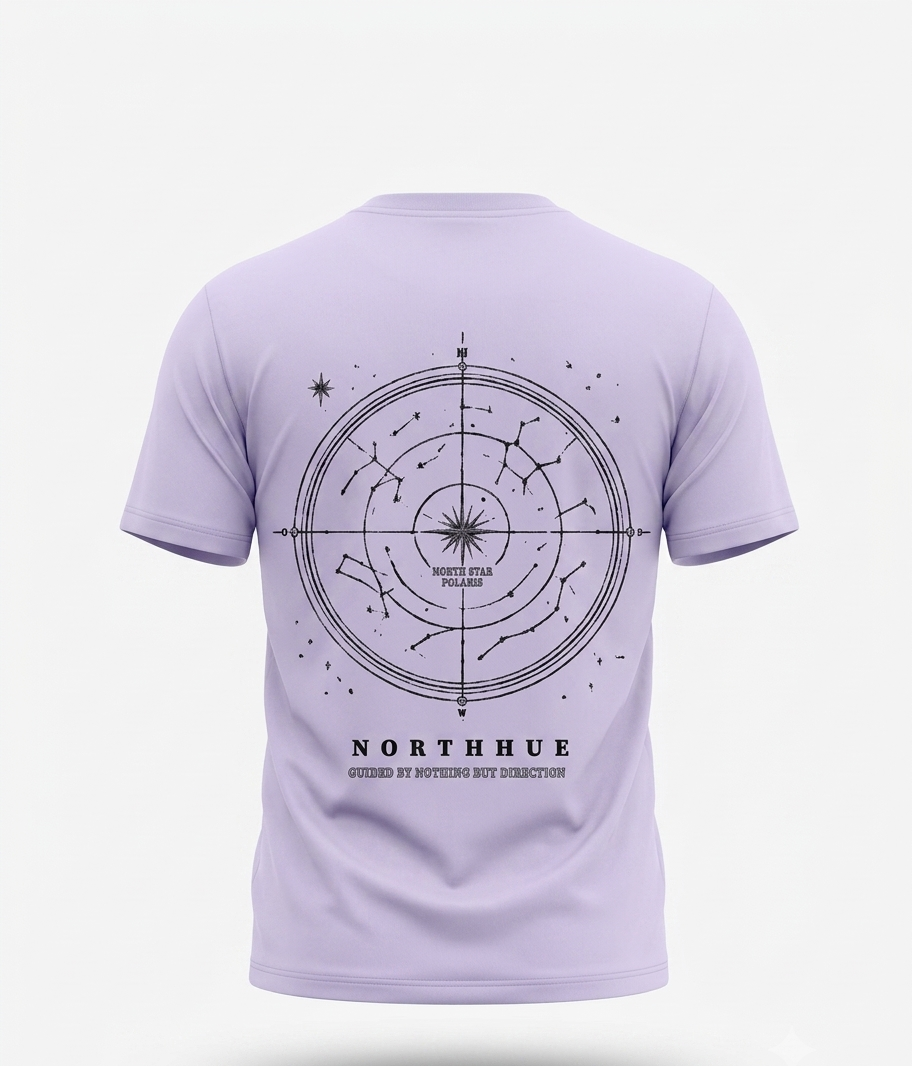The "Celestial Compass" Heavyweight Oversized Tee