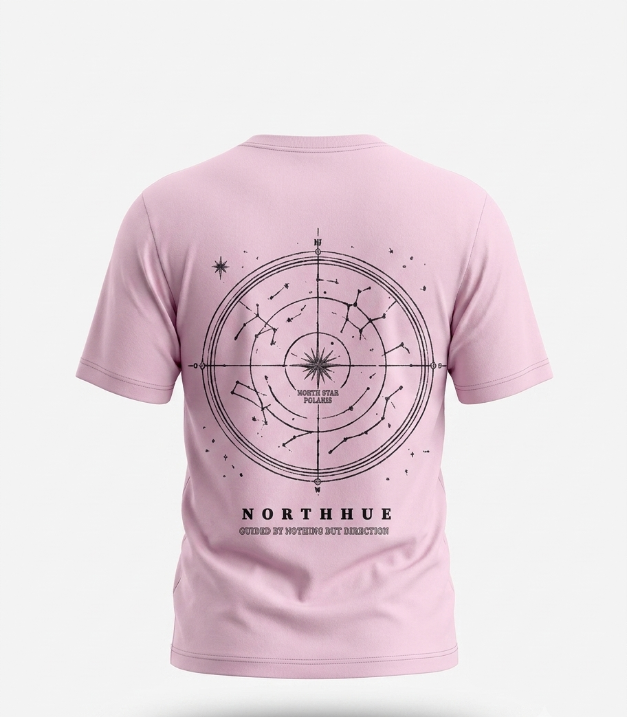 The "Celestial Compass" Heavyweight Oversized Tee