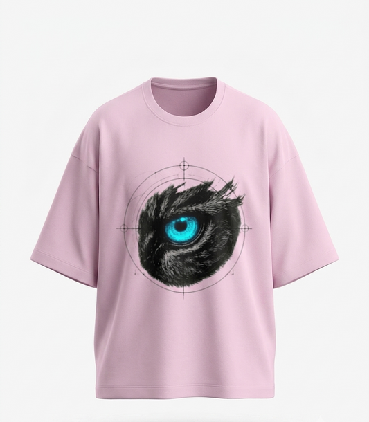 The "Electric Iris" Heavyweight Oversized Tee