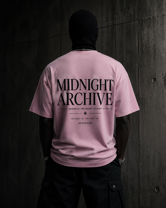The "Midnight Archive" Oversized Luxury Tee
