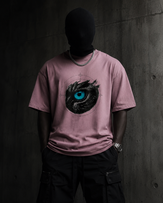The "Electric Iris" Heavyweight Oversized Tee