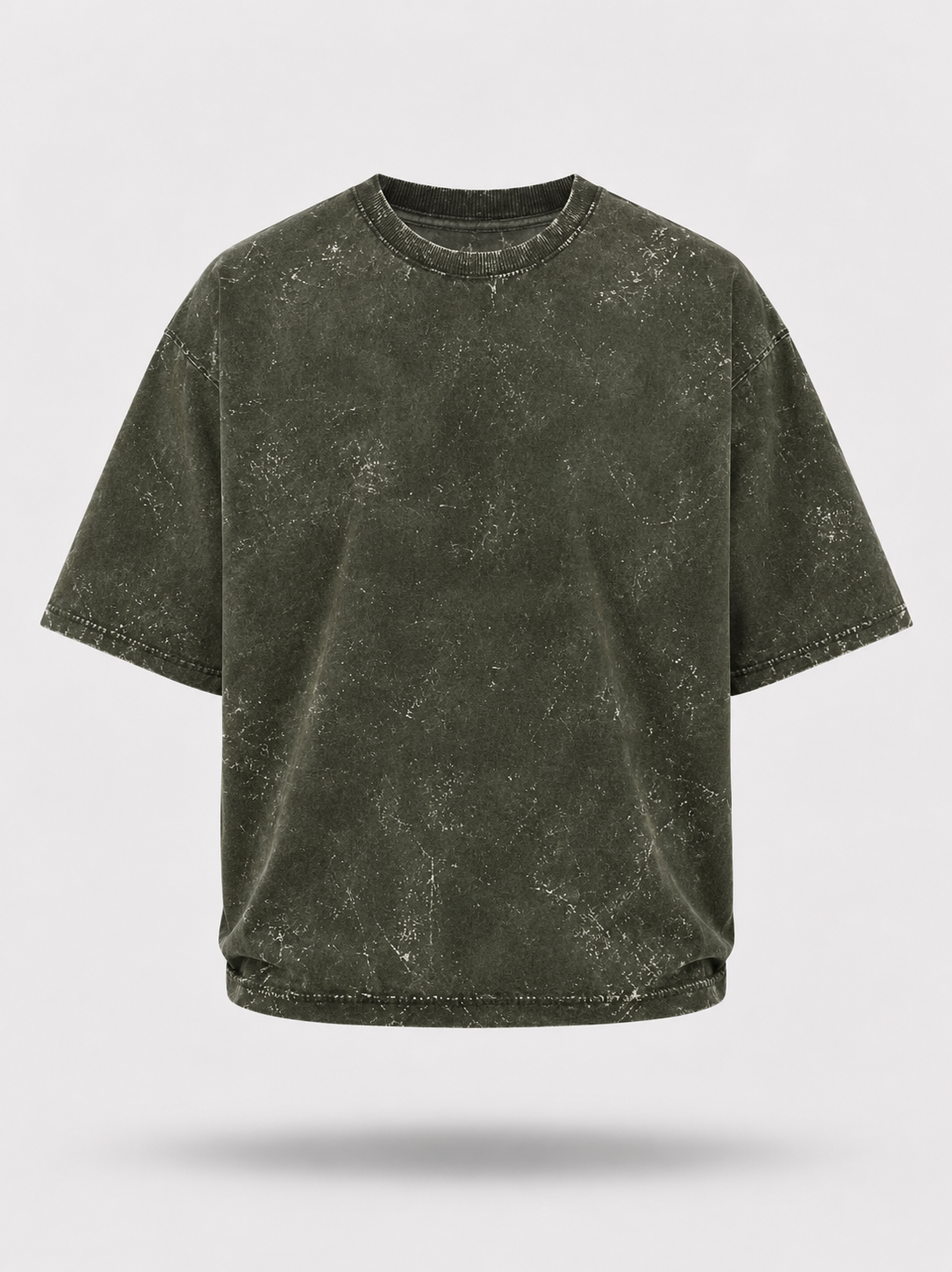 Phantom Olive Green Acid Wash Tee