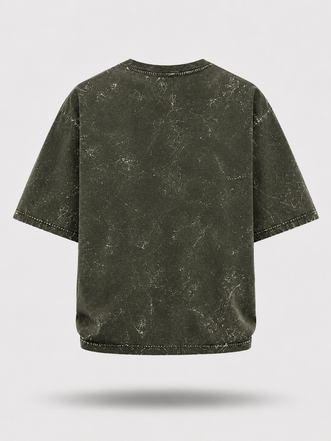 Phantom Olive Green Acid Wash Tee