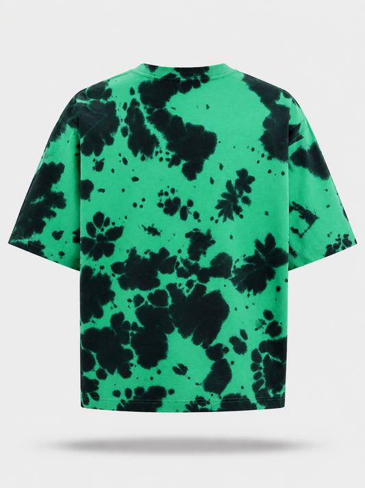 Emerald Eclipse Oversized Tie-Dye Tee