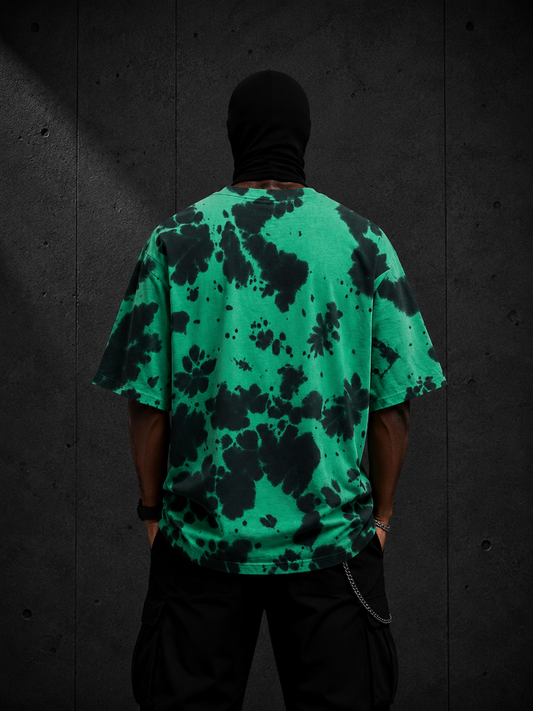 Emerald Eclipse Oversized Tie-Dye Tee
