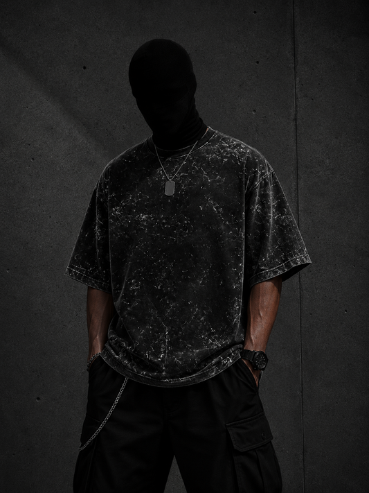 Midnight Relic Acid Wash Oversized Tee