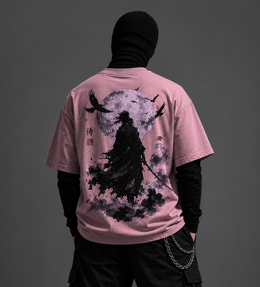 Moonshade Ronin Oversized Tee – Japanese Ink Streetwear