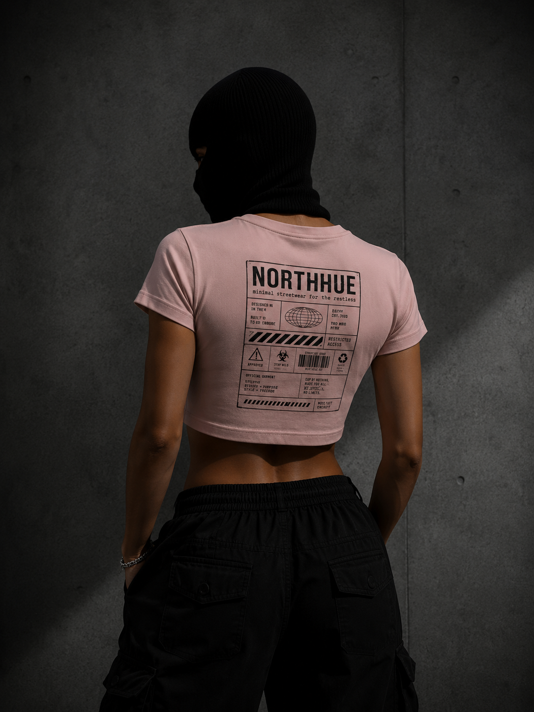 Northhue Wild Orchid Crop Top – Botanical Noir Edition