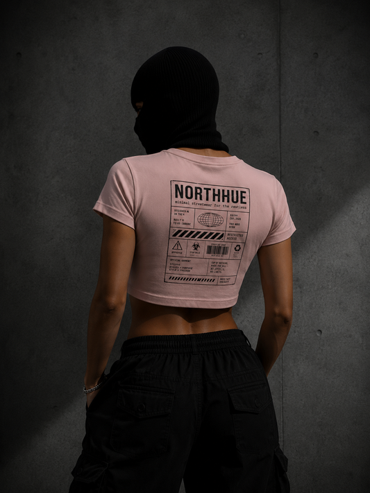 Northhue Wild Orchid Crop Top – Botanical Noir Edition
