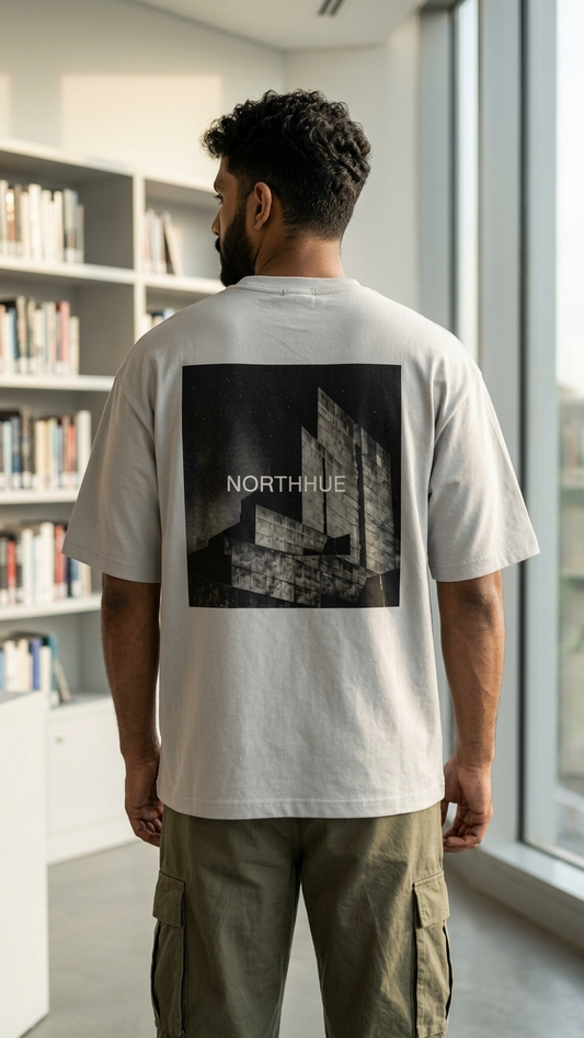 Northhue Concrete Silence Oversized Tee – Urban Minimal Edition