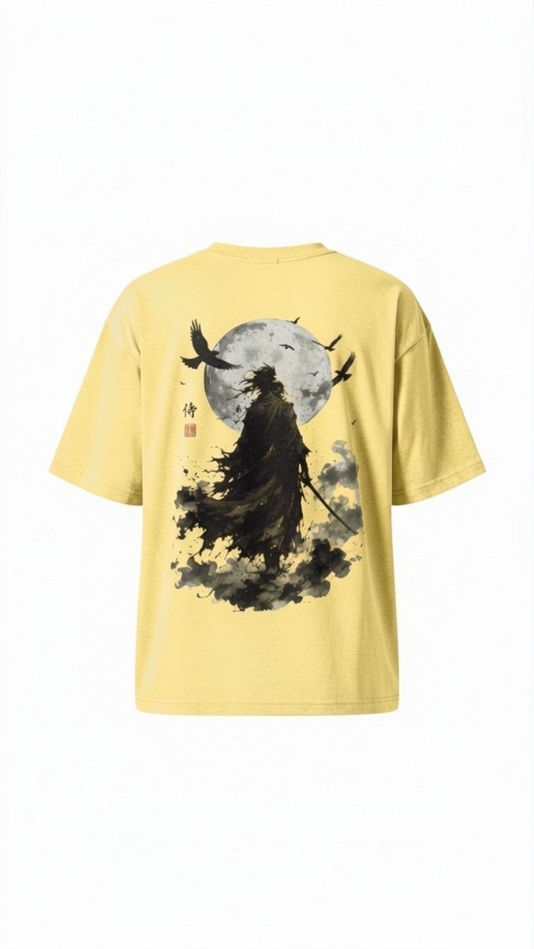 Moonshade Ronin Oversized Tee – Japanese Ink Streetwear