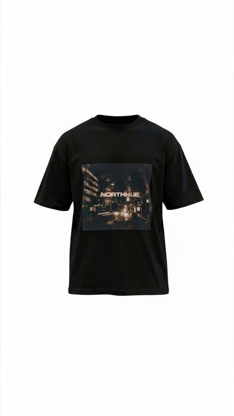 Northhue Midnight Motion Oversized Tee – Urban Noir Edition