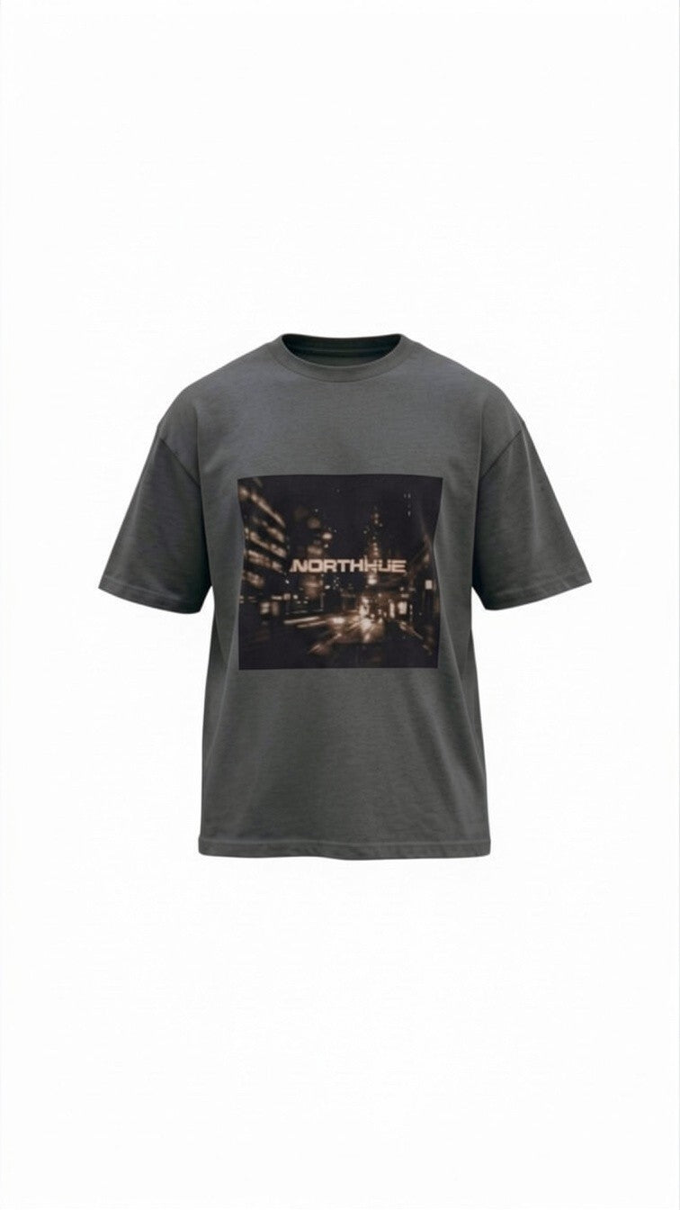 Northhue Midnight Motion Oversized Tee – Urban Noir Edition