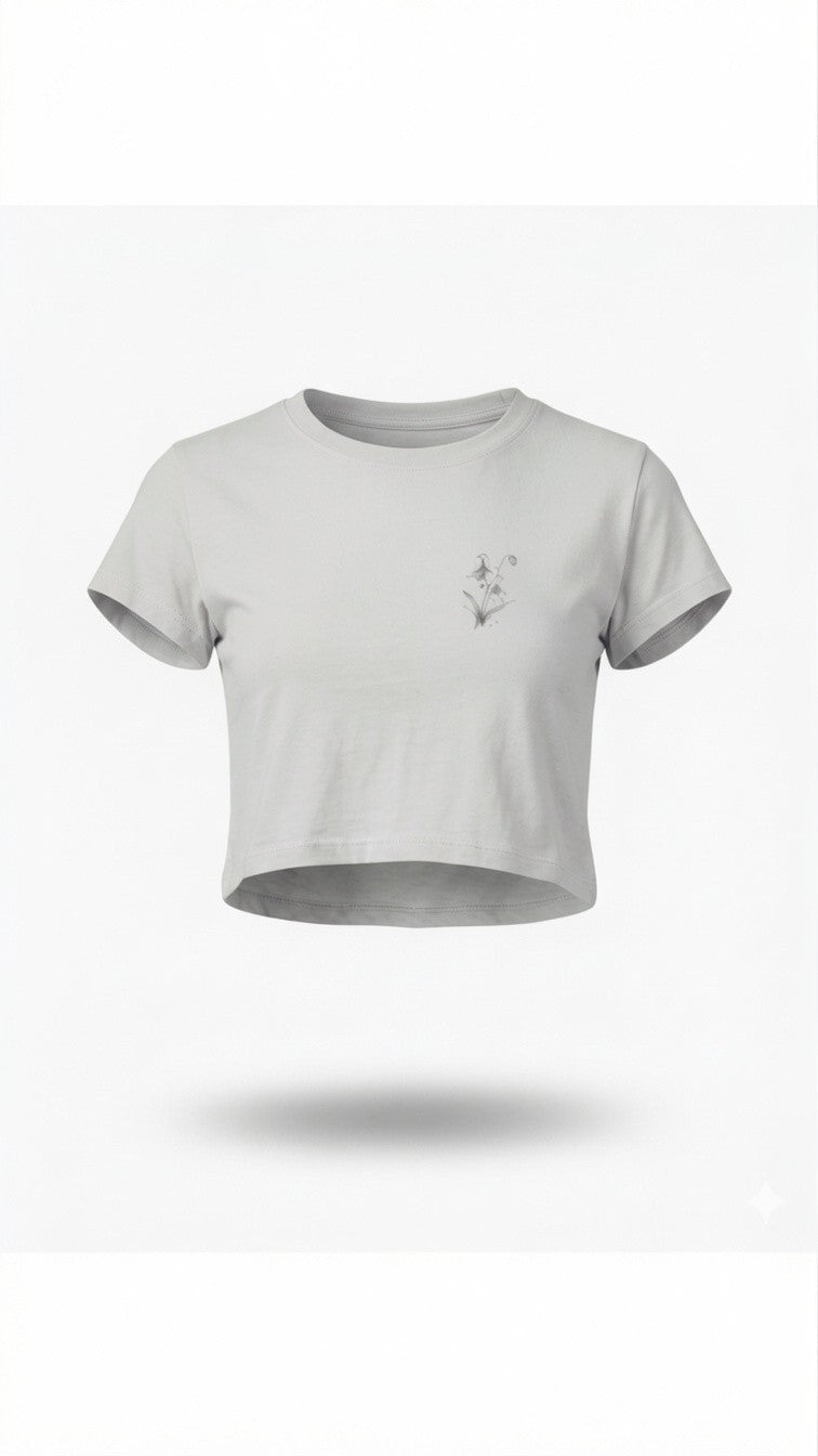 Northhue Chrome Crop Top – Dark Aesthetic Series