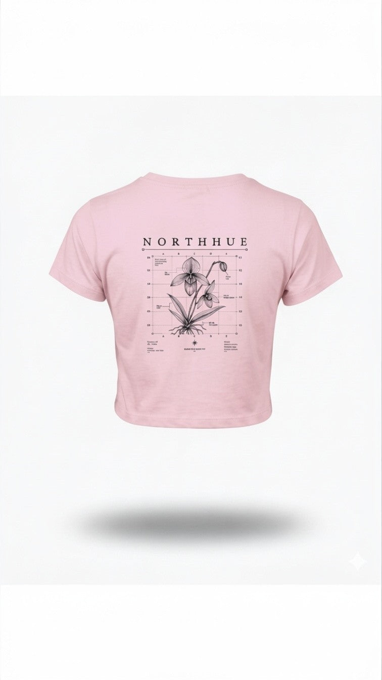 Northhue Chrome Crop Top – Dark Aesthetic Series
