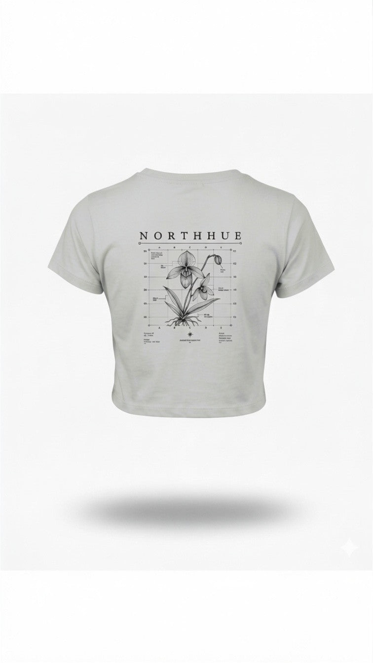 Northhue Chrome Crop Top – Dark Aesthetic Series