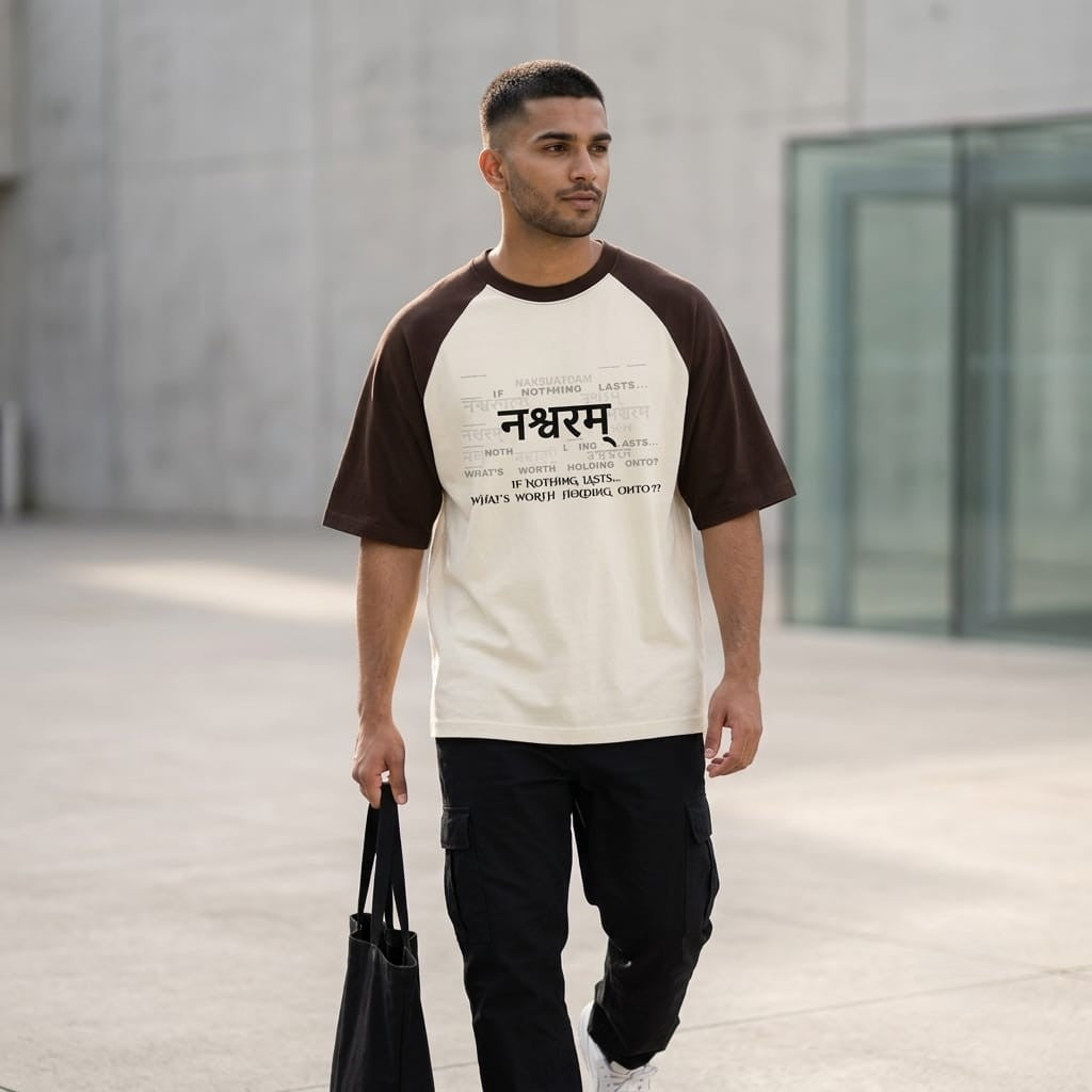 NASHWARAM™ Oversized Tee — "Nothing Lasts."