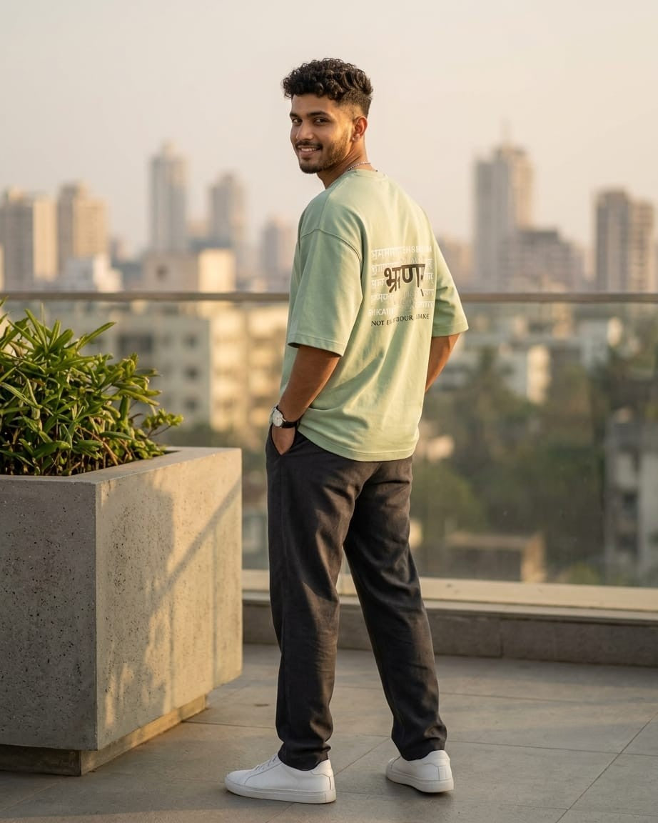 BHRAMANAM™ Oversized Tee — "Not Every Detour Is A Mistake."