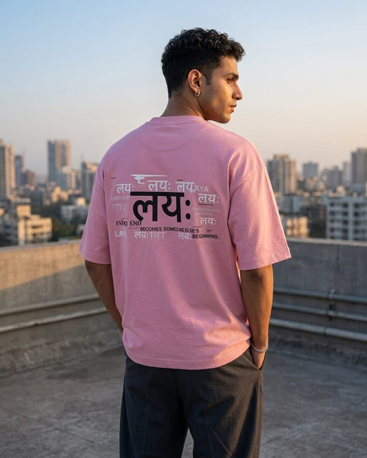 LAYA™ Oversized Tee — "Every End Becomes Someone Else's Beginning."