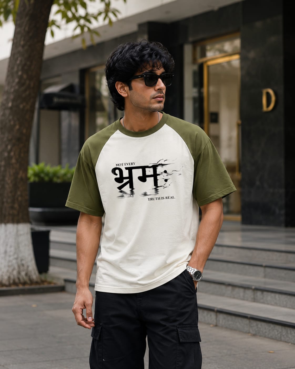 BHRAMAH™ Oversized Tee — Not Every Truth Is Real.