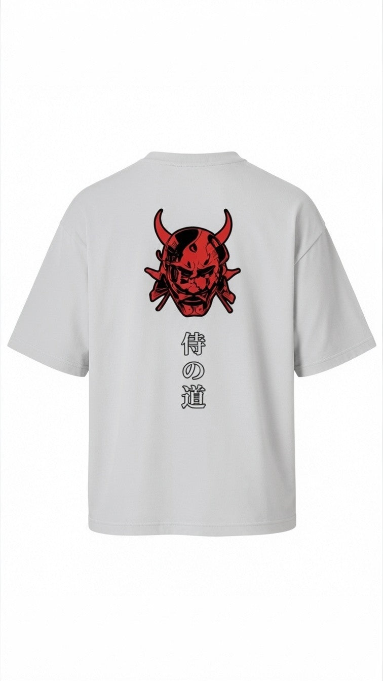 Oni Code Oversized Tee – Japanese Demon Streetwear