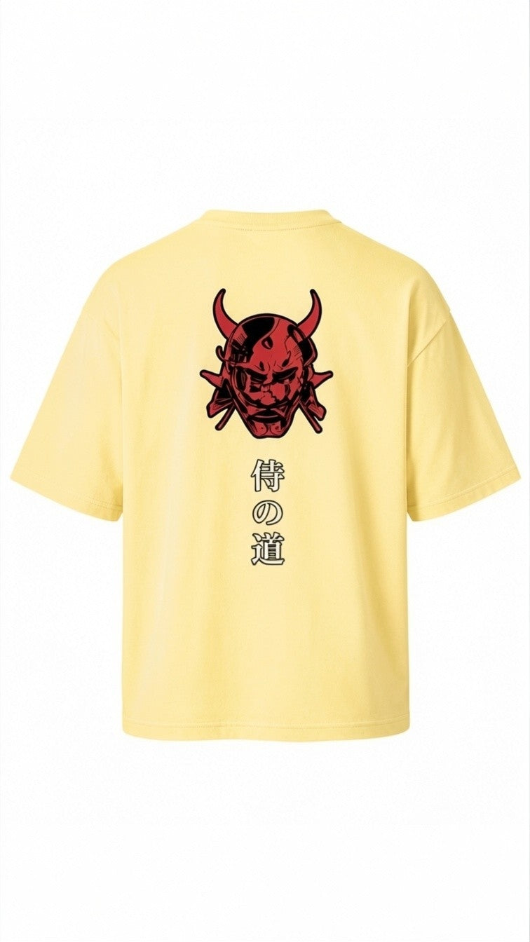 Oni Code Oversized Tee – Japanese Demon Streetwear