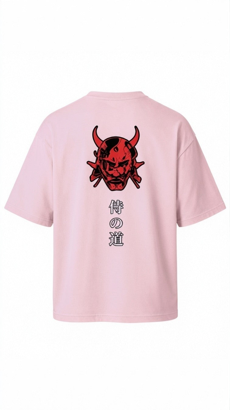 Oni Code Oversized Tee – Japanese Demon Streetwear
