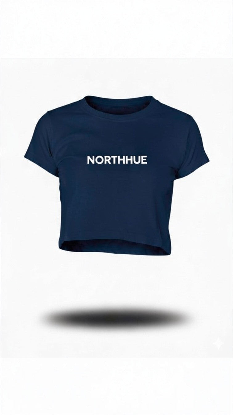 Northhue Cyber Flutter Crop Top – Midnight Edition